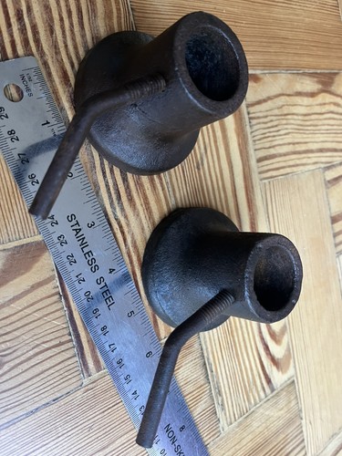 Rare vintage pair iron - vintage, barbell