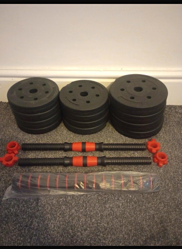 20kg adjustable dumbbell set - adjustable,