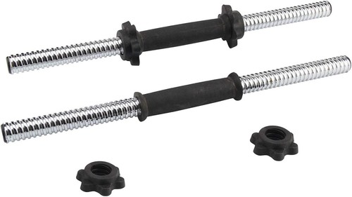 Chrome dumbbell bar - 18", handle